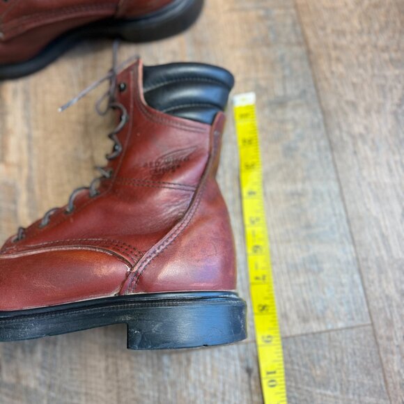 Red Wing 402 Leather Made USA UNION Super SoleSoft Toe Work Boots Mens 7.5 D main image 9